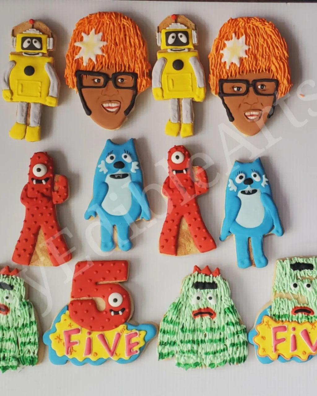 Yo Gabba Gabba Cookies