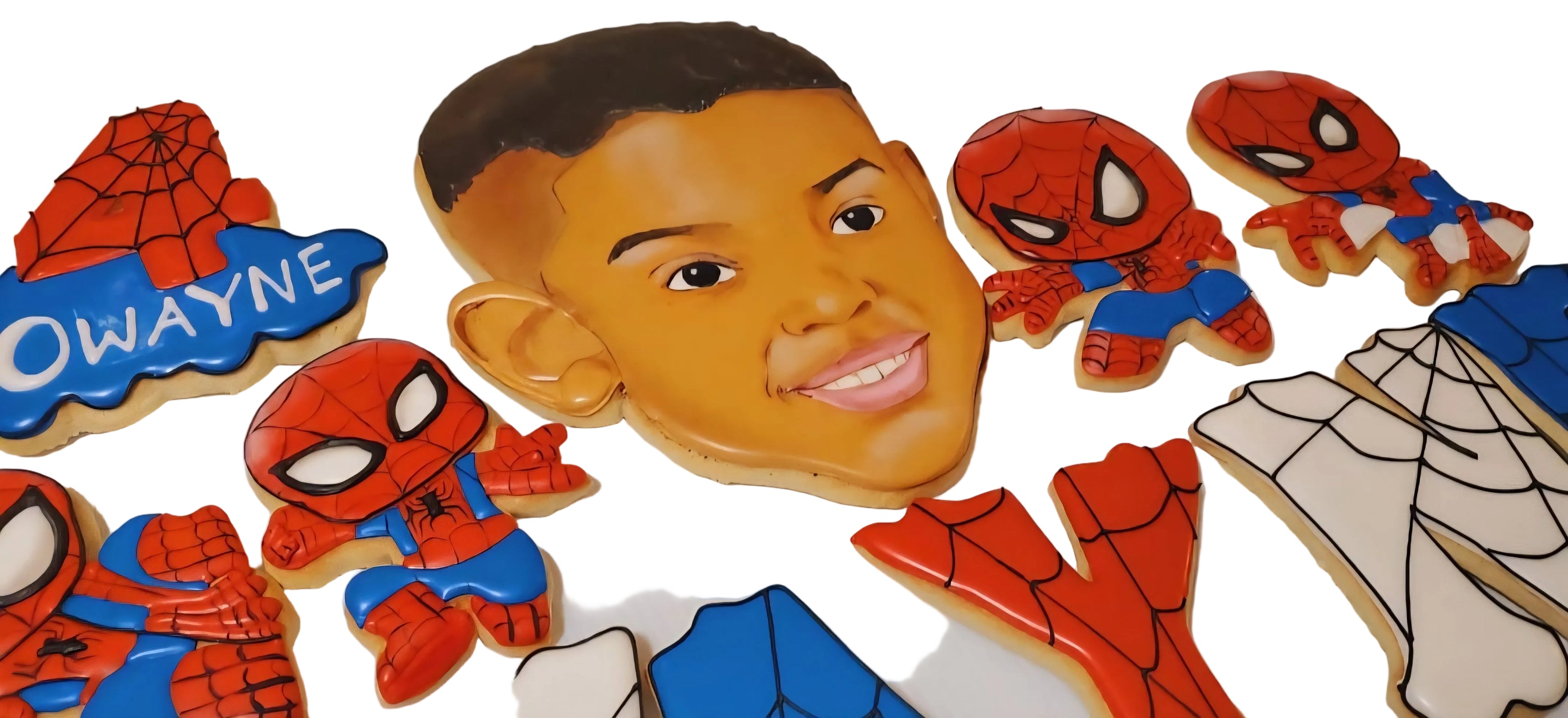 Vinyl Pop Spiderman Cookies
