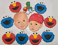Elmo and Cookie Monster Cookies